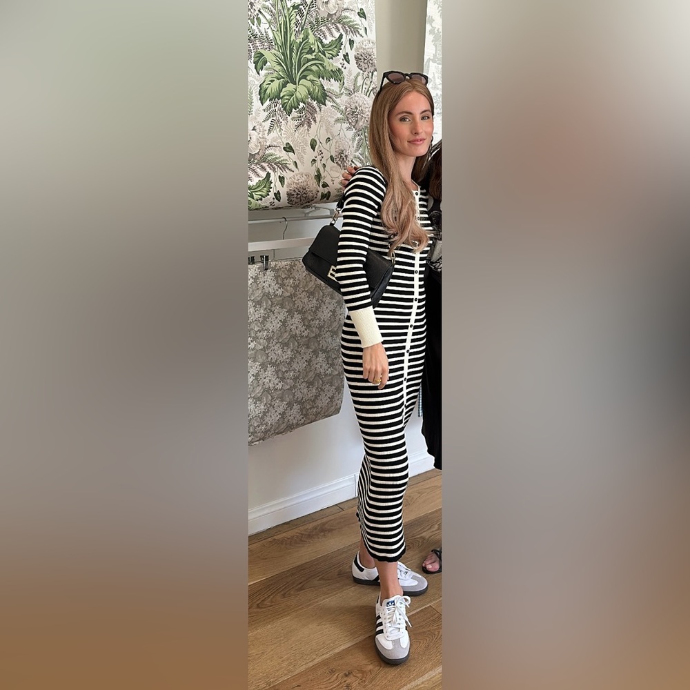 Zara Striped Midi Dress